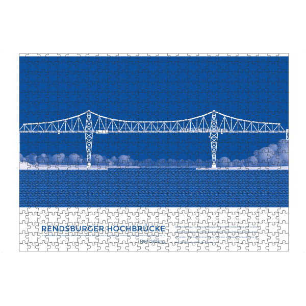 Puzzle Ravensburger "Kunter - Hochbrücke Regensburg" artboxONE - Städte,Reise,Architektur