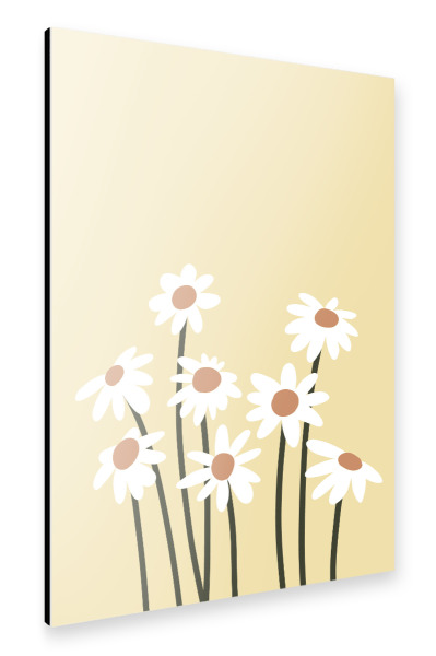 Alu-Dibond "Gänseblümchen - Gelb" 30x20 cm artboxONE