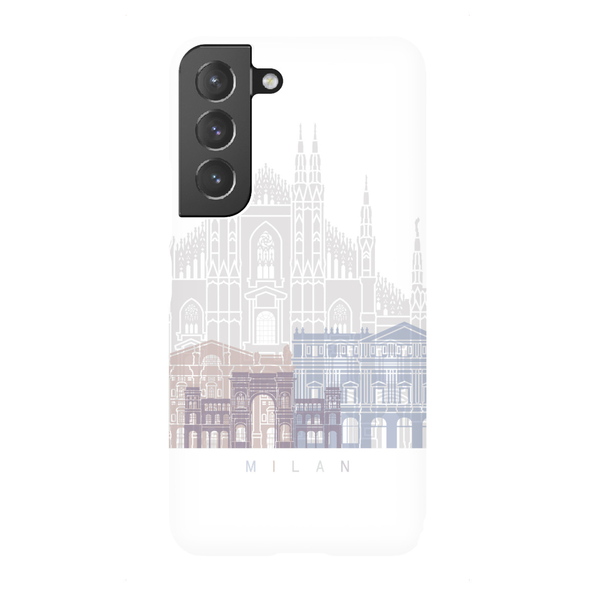 "MAILAND SKYLINE PASTELL -b"für Samsung Galaxy - Premium-Case Handyhülle artboxONE