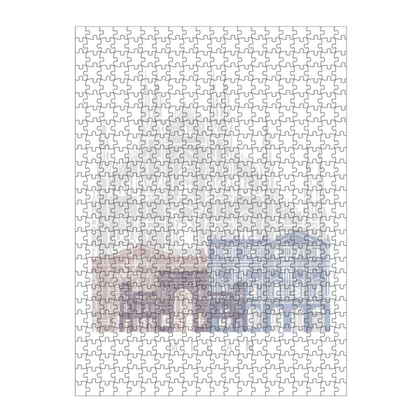 artboxONE Puzzle "MAILAND SKYLINE PASTELL -b" artboxONE - Städte,Architektur