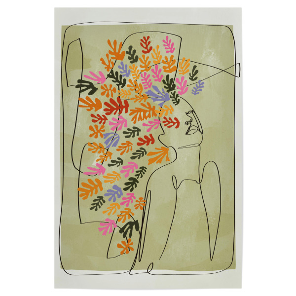 Poster "Blooming GREEN" artboxONE - Natur,Floral,Abstrakt