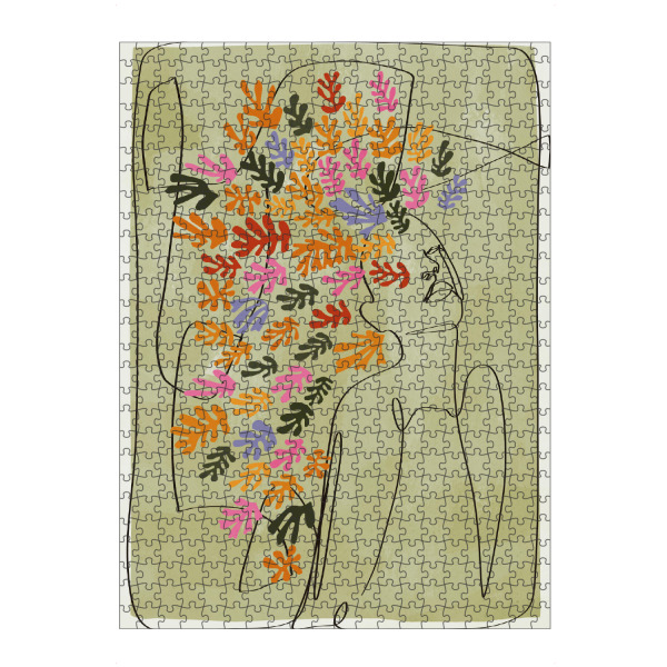 artboxONE Puzzle "Blooming GREEN" artboxONE - Natur,Floral,Abstrakt