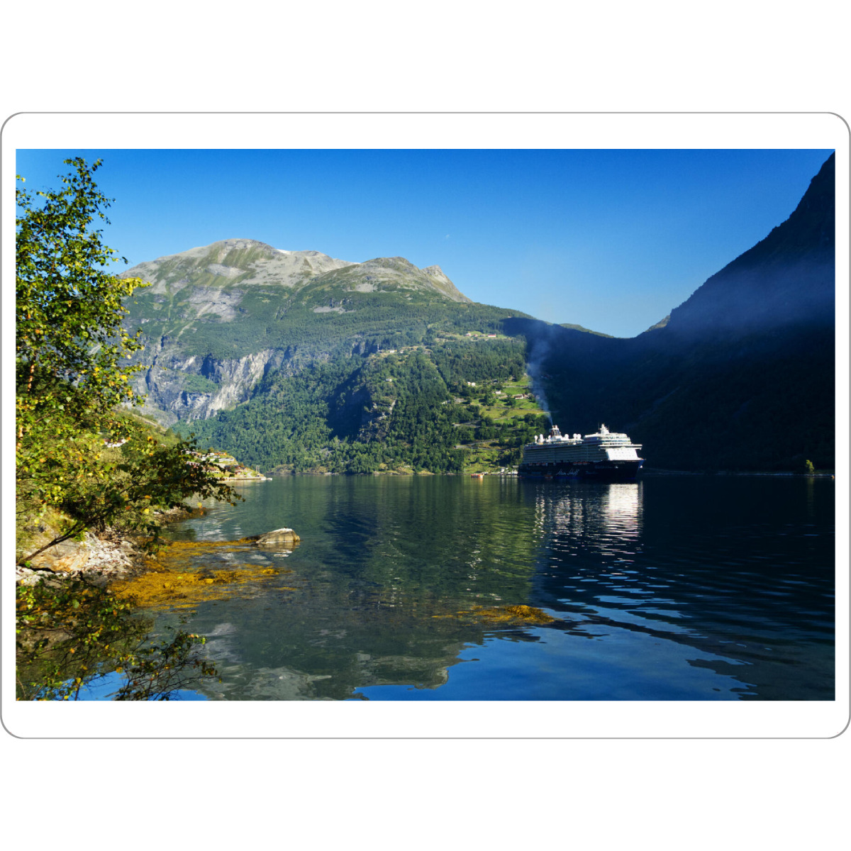 Tischset "Am Ufer des Geirangerfjords" artboxONE - Natur,Reise,Reise / Strand und Meer,Reise / Länder