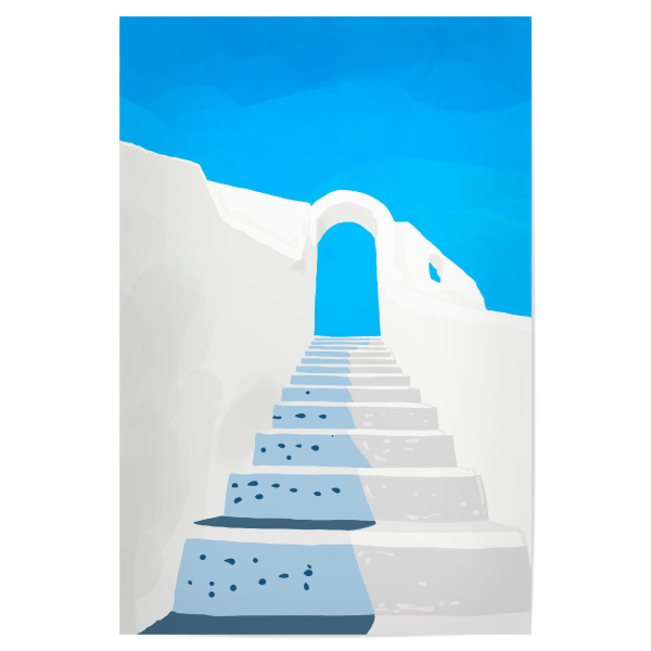 Poster 30x20 cm "Trust Your Greece Journey" artboxONE - Städte,Architektur