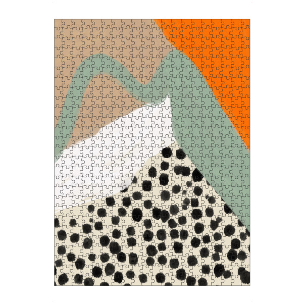 artboxONE Puzzle "Boho Crazy life" artboxONE - Abstrakt - Boho,Punkte,Orange,Trend,Bunt,Abstrakt,Behemian - Bild boho