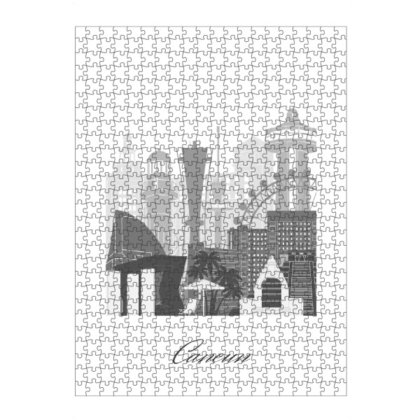 artboxONE Puzzle "Cancun-Skyline in SW" artboxONE - Städte,Reise,Architektur,Kartografie