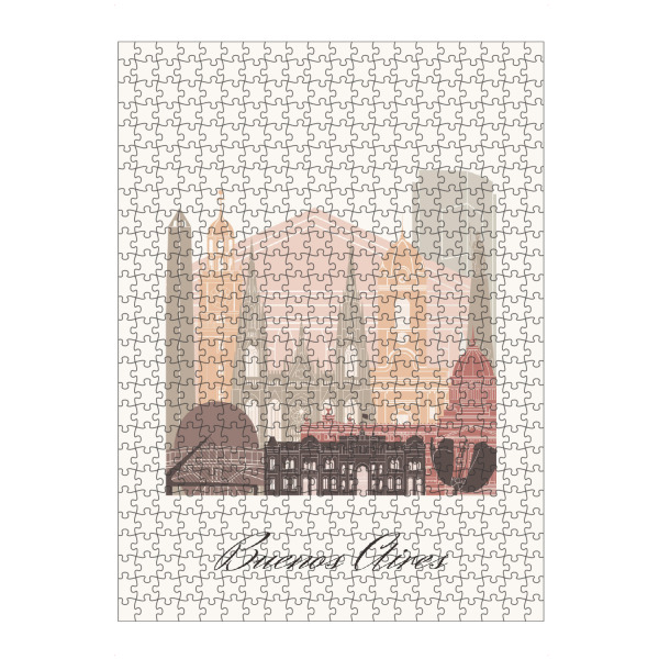 Puzzle Ravensburger "Skyline - Buenos Aires" artboxONE - Städte,Reise,Architektur,Kartografie