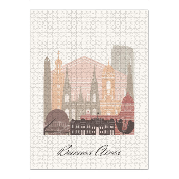 Puzzle Ravensburger "Skyline - Buenos Aires" artboxONE - Städte,Reise,Architektur,Kartografie