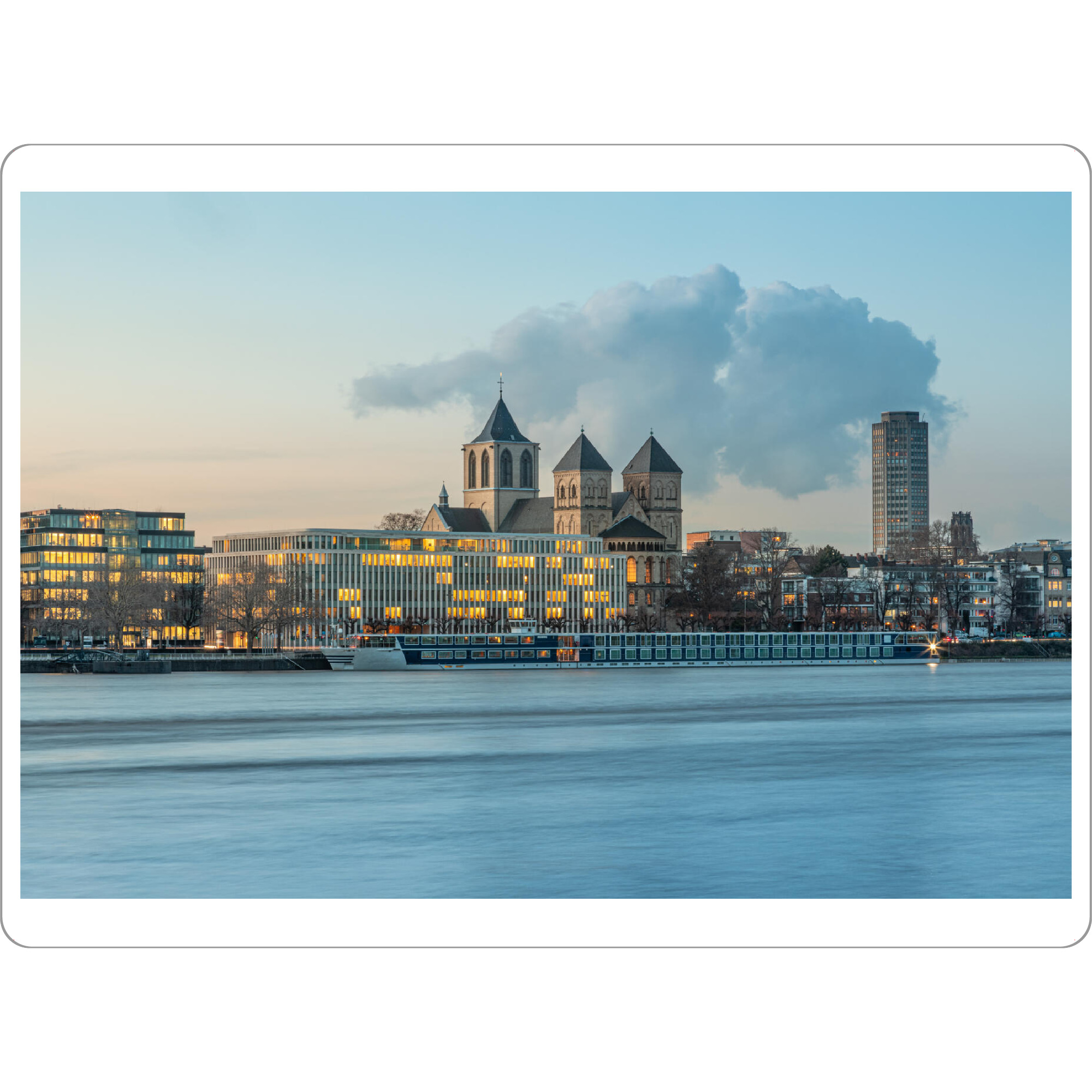 Tischset "Rheinufer Köln" artboxONE - Städte,Städte / Köln