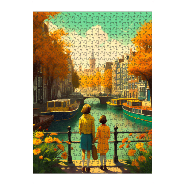 Puzzle Ravensburger "Amsterdamer Kanäle" artboxONE - Reise,Architektur,Reise / Länder,Städte / Amsterdam