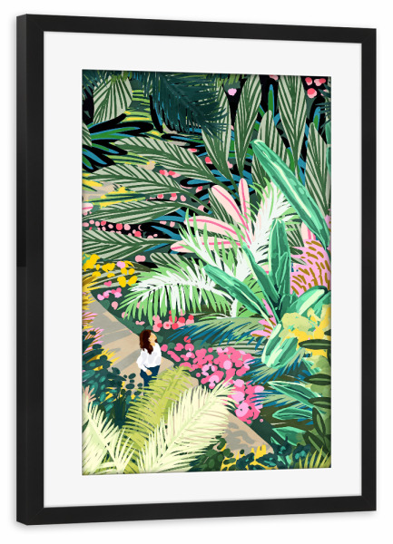 Poster mit Rahmen schwarz "Böhmischer Dschungel" artboxONE - Natur,Menschen