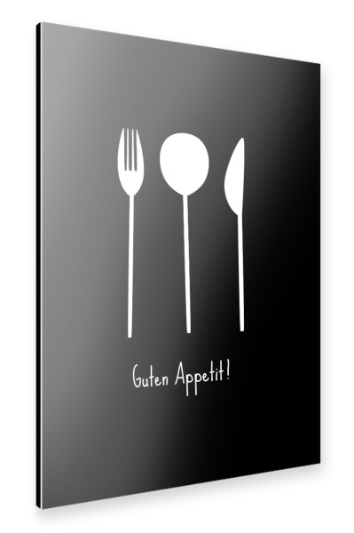 Alu-Dibond "Besteck - Guten Appetit (No.2)" 30x20 cm artboxONE