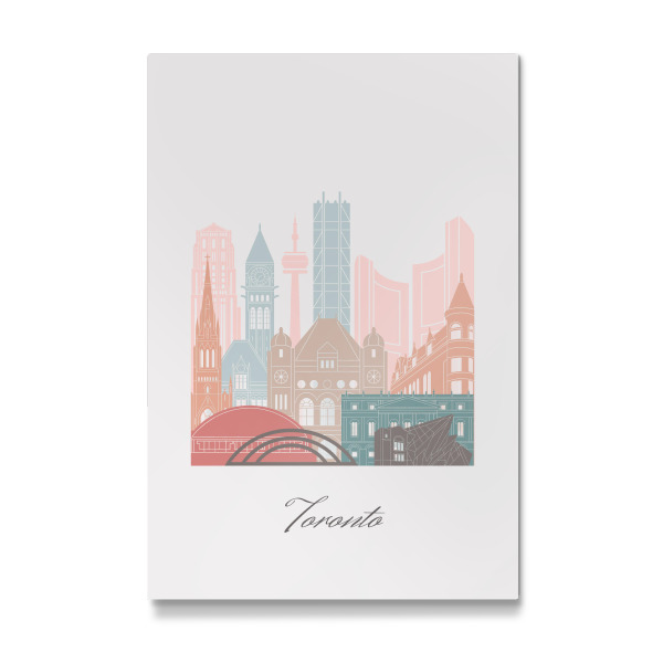 Galerie-Print "Toronto-Skyline im Pastellstil" 30x20 cm artboxONE