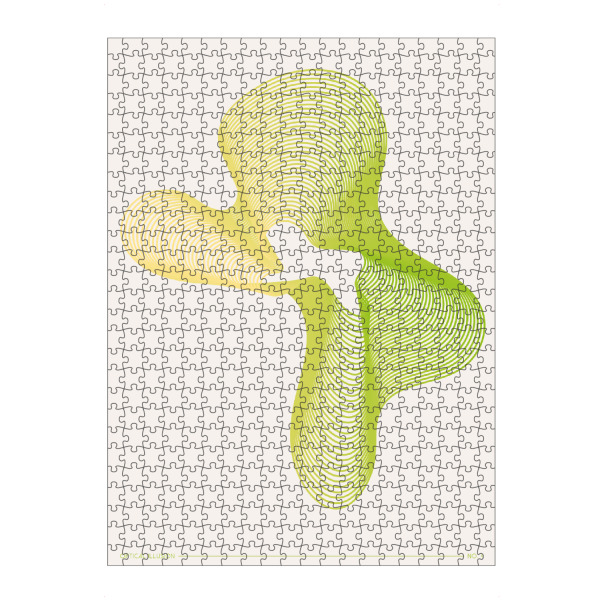 artboxONE Puzzle "Malou Studio - Illusion Gelb" artboxONE - Abstrakt,Architektur,Galaxy