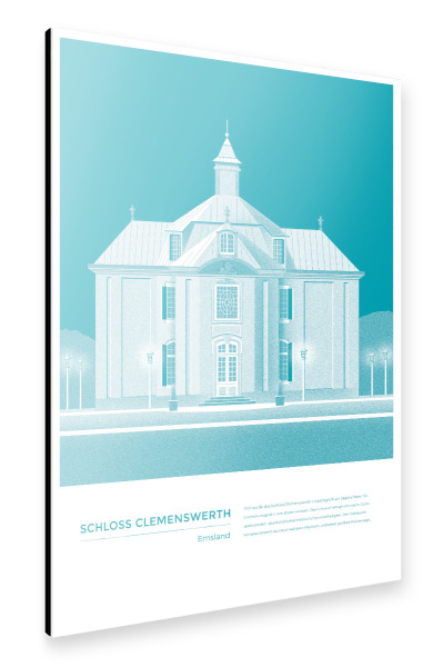 Alu-Dibond "Kunter - Schloss Clemenswerth" 30x20 cm artboxONE