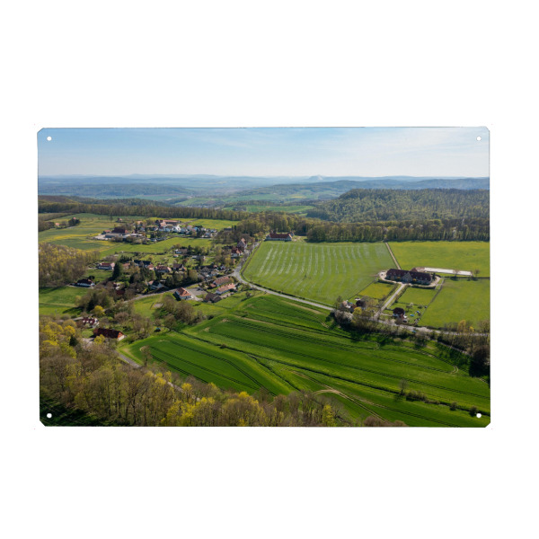 Holzbild "Das Altefeld" artboxONE - Natur - Altefeld,Herleshausen,Hessen,Ringgau,Nordhessen,Landschaft,Natur,Weide,Wiese,Felder