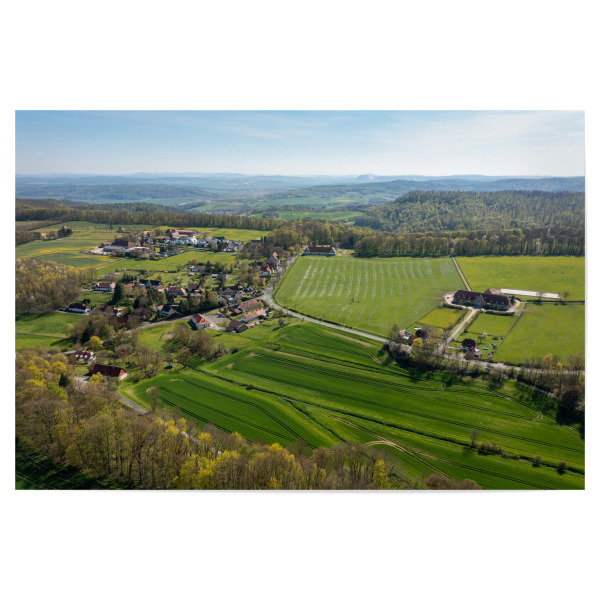 Poster 30x20 cm "Das Altefeld" artboxONE - Natur - Altefeld,Herleshausen,Hessen,Ringgau,Nordhessen,Landschaft,Natur,Weide,Wiese,Felder