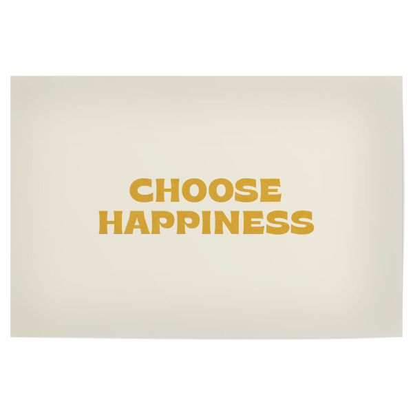 Poster 30x20 cm "Retro-Typ - Wählen Sie Glück g" artboxONE - Typografie