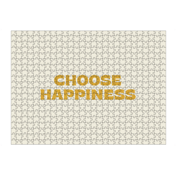 artboxONE Puzzle "Retro-Typ - Wählen Sie Glück g" artboxONE - Typografie