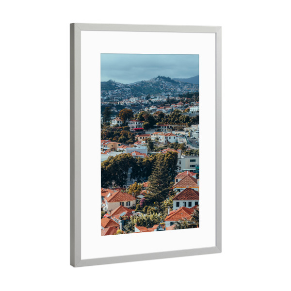 Poster mit Rahmen Silber "Funchal - Madeira" artboxONE - Reise,Architektur,Reise / Länder