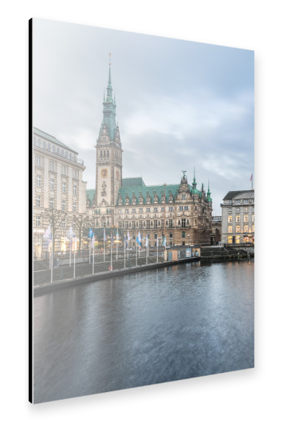 Alu-Dibond "Hamburg Rathaus" 30x20 cm artboxONE