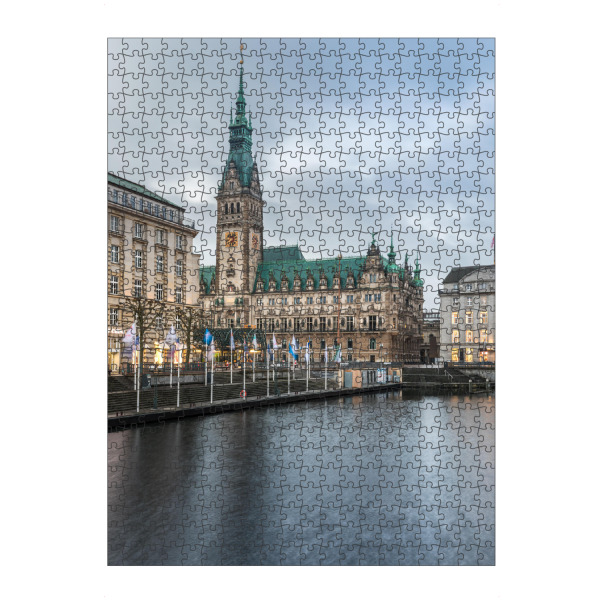 Puzzle Ravensburger "Hamburg Rathaus" artboxONE - Städte,Städte / Hamburg