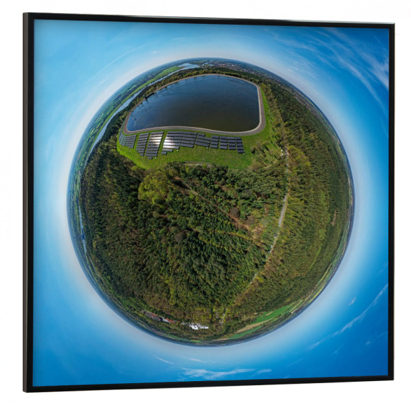 Poster mit schwarzem Rahmen 30x30 cm "Pumpspeicherbecken" artboxONE - Städte,Natur,Reise,Architektur,Reise / Länder