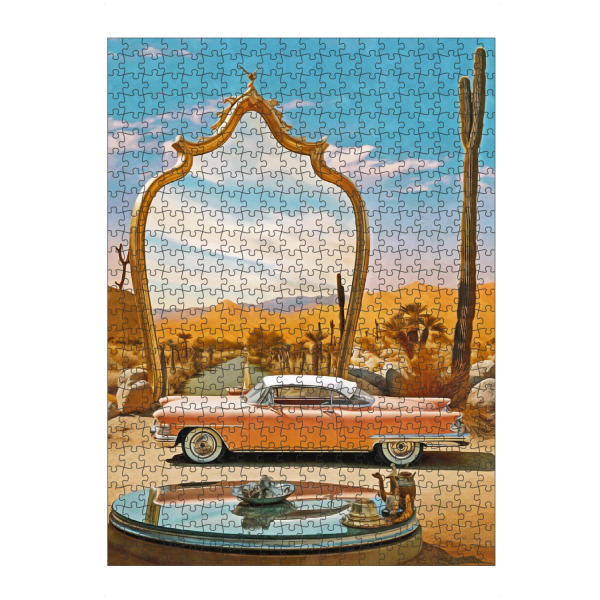 artboxONE Puzzle "SURREALISMUS-AUTO UND SPIEGEL" artboxONE - Tiere,Abstrakt - Surrealismus,Innenarchitektur,Moderne kunst,Nachrichten,Auto,Surreal