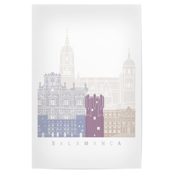 Poster 30x20 cm "SALAMANCA SKYLINE PASTELL" artboxONE - Städte,Architektur