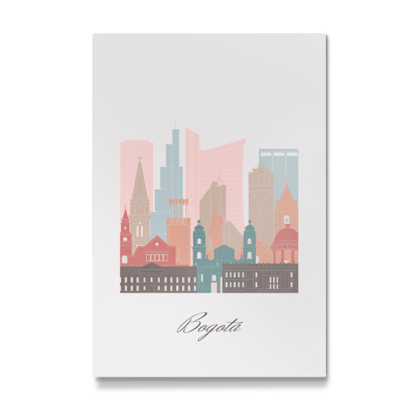 Galerie-Print "Skyline von Bogotá im Pastellstil" 30x20 cm artboxONE