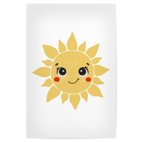 Poster 30x20 cm "Babysonne mit Augendesign" artboxONE - Tiere,Abstrakt,Lustig