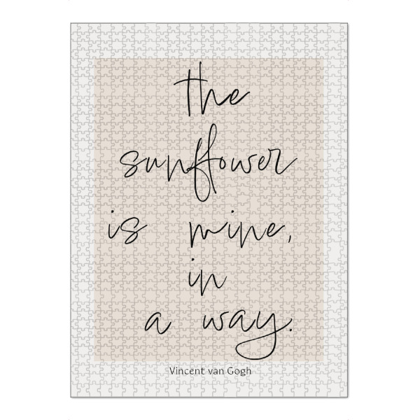 Puzzle Ravensburger "The sunflower is mine" artboxONE - Typografie,Natur,Floral