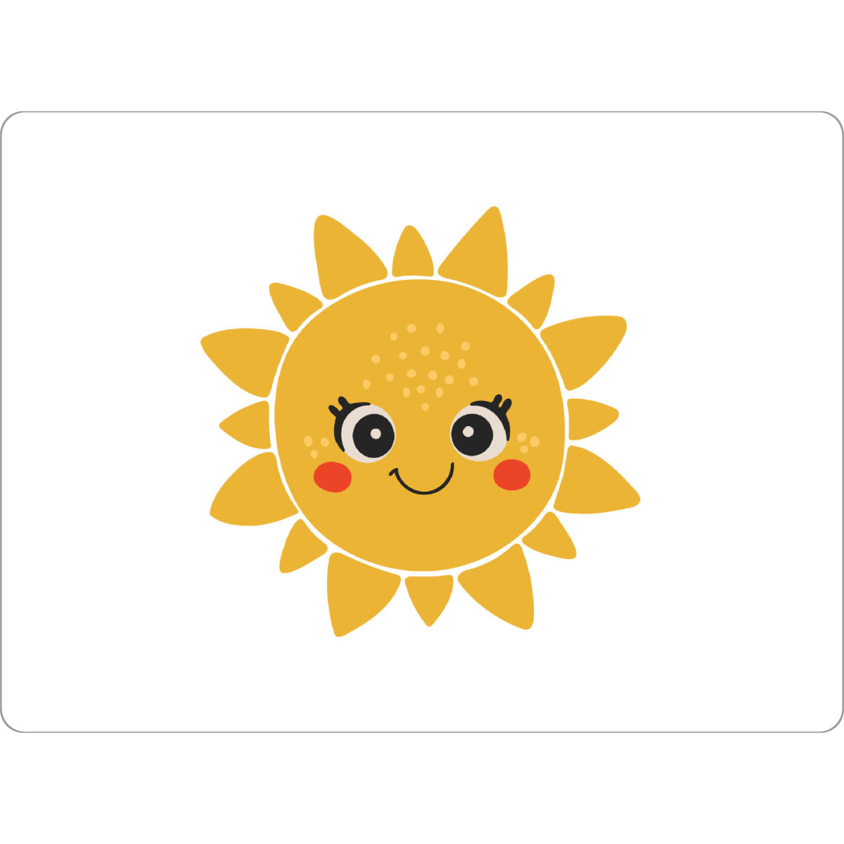 Tischset "Fröhliche Sonnenillustration" artboxONE - Tiere,Abstrakt,Lustig