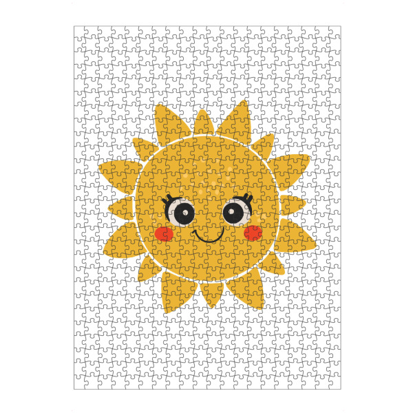 artboxONE Puzzle "Fröhliche Sonnenillustration" artboxONE - Tiere,Abstrakt,Lustig