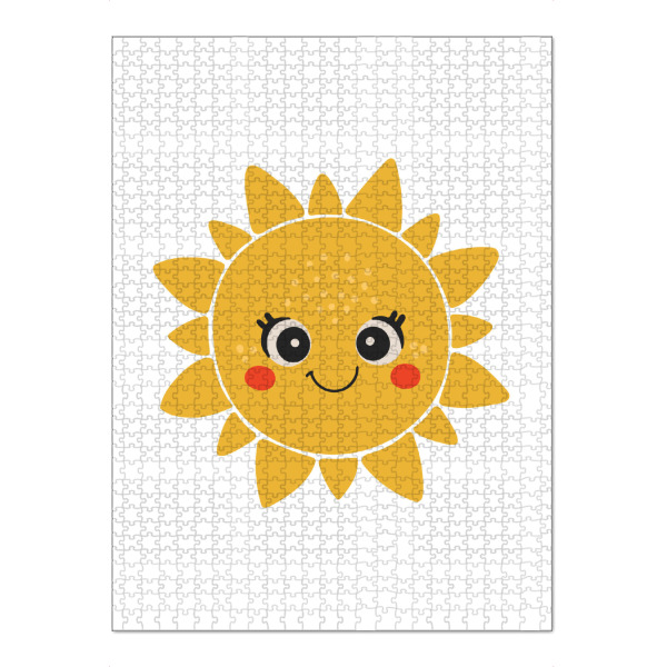 Puzzle Ravensburger "Fröhliche Sonnenillustration" artboxONE - Tiere,Abstrakt,Lustig