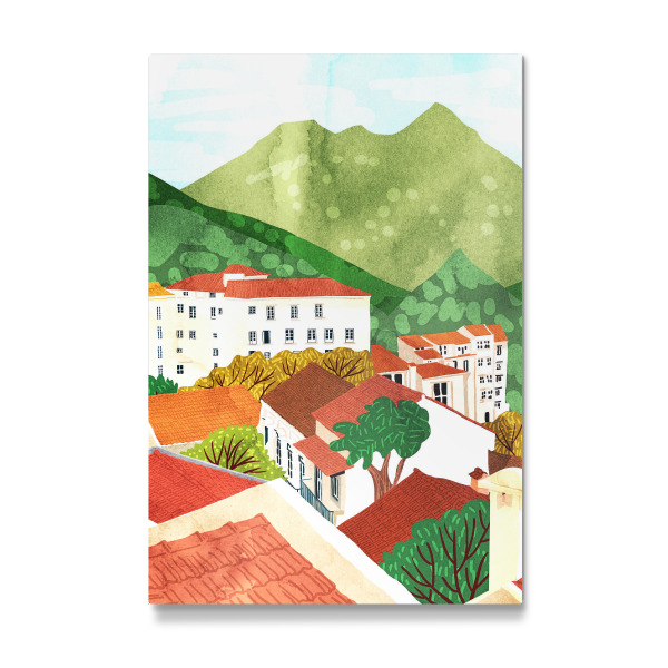 Galerie-Print "Friedliche Stadt" 30x20 cm artboxONE