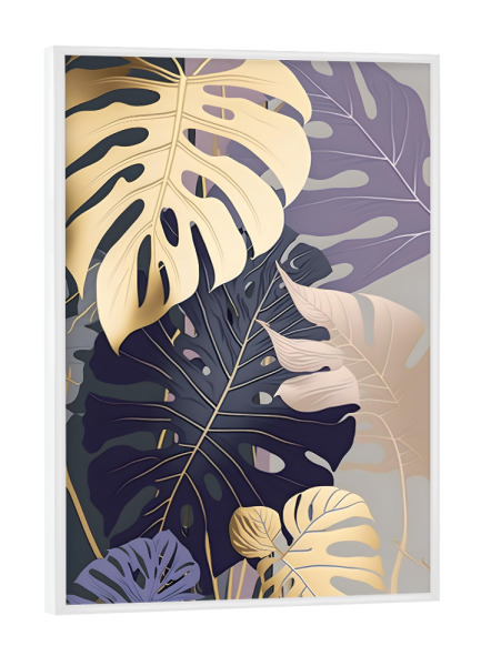 Poster mit weißem Rahmen "Schatten und Licht" artboxONE - Natur,Floral,Abstrakt