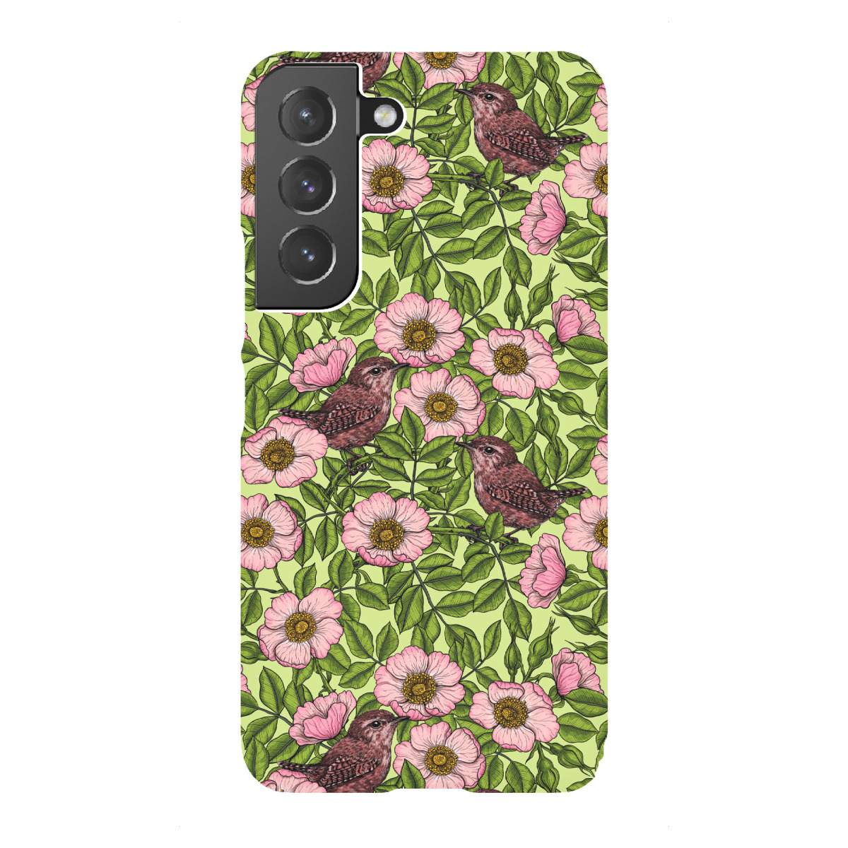 "Zaunkönige in den wilden Rosen"für Samsung Galaxy - Premium-Case Handyhülle artboxONE
