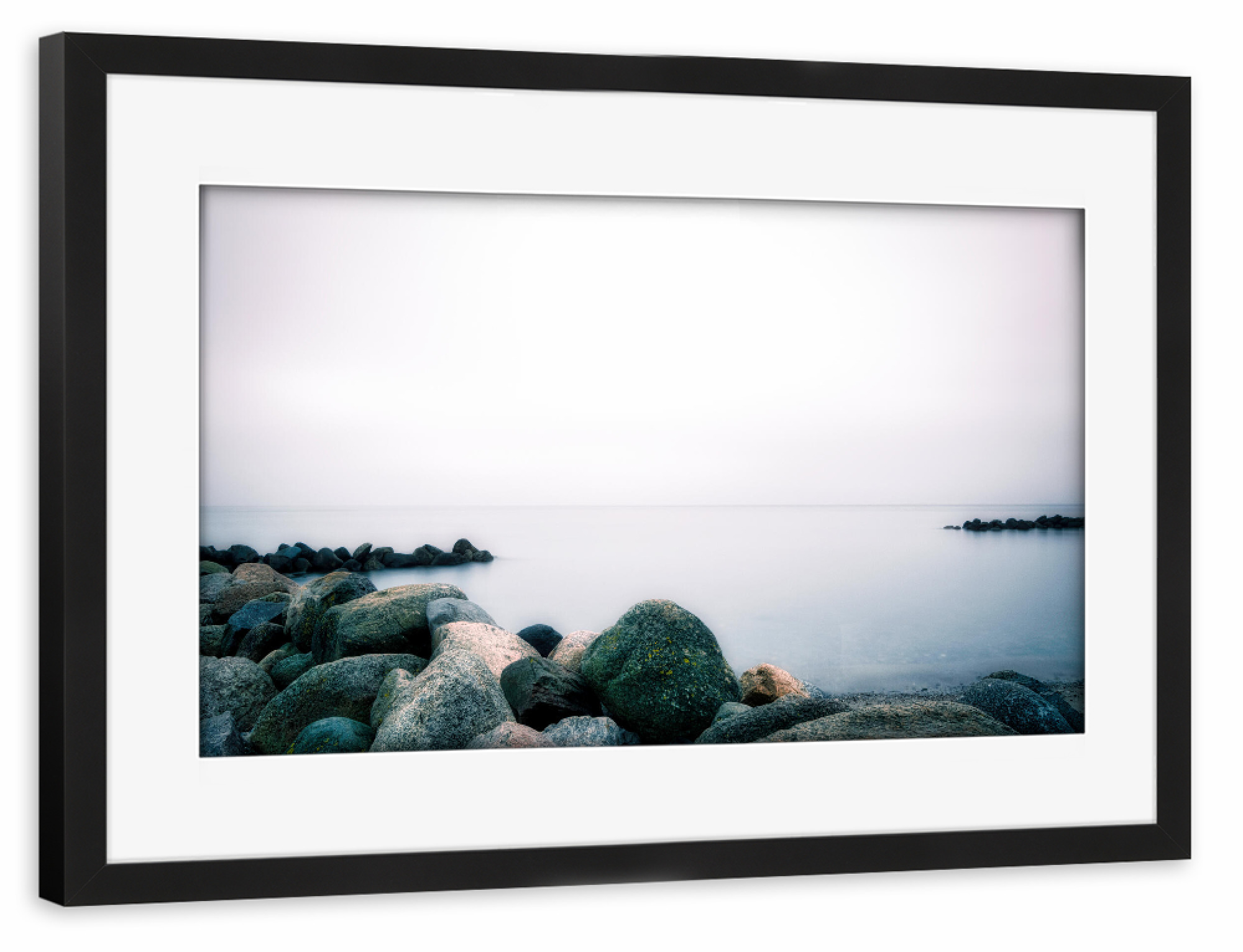Poster mit Rahmen schwarz "Zen at the Sea" artboxONE - Natur,Reise,Reise / Strand und Meer