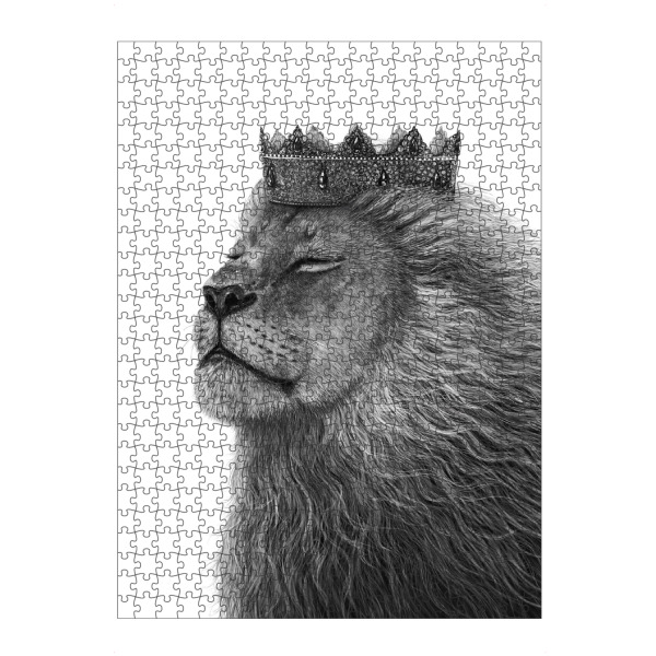 artboxONE Puzzle "Löwe mit Krone" artboxONE - Natur,Für Kinder,Tiere,Weihnachten,Für Papa
