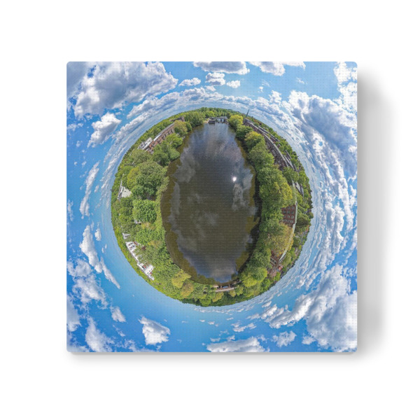 Leinwandbild "Hamburg Fuhlsbüttler-Schleuse;25m" artboxONE - Städte,Städte / Hamburg,Natur,Reise,Architektur