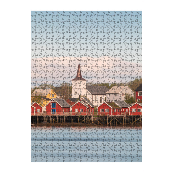 Puzzle Ravensburger "Norwegen Kirche" artboxONE - Reise,Architektur,Reise / Länder