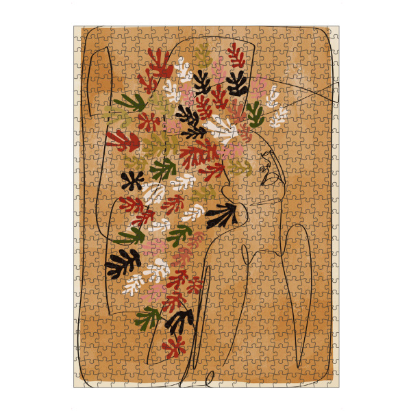 Puzzle Ravensburger "Blooming von TAS" artboxONE - Natur,Floral,Abstrakt