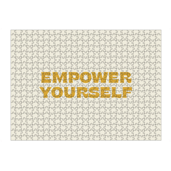 Puzzle Ravensburger "Retro-Typ – Stärken Sie sich" artboxONE - Typografie