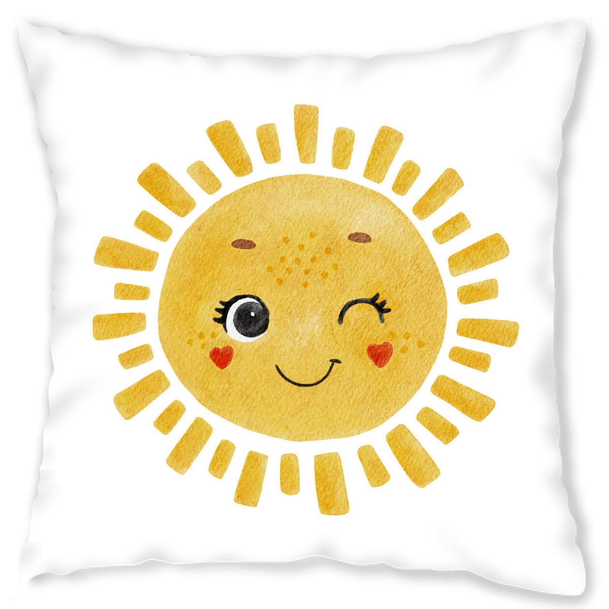 Design-Kissen "Frß¶hliches Aquarell-Sonnendesign" artboxONE - Fß¼r Kinder,Tiere