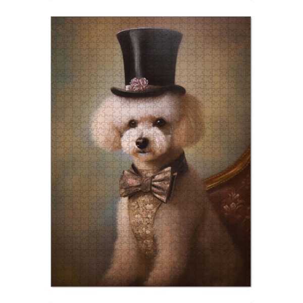Puzzle Ravensburger "Viktorianischer Toy-Pudel" artboxONE - Tiere