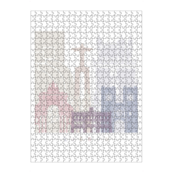 artboxONE Puzzle "LISSABON SKYLINE - PASTELL" artboxONE - Städte,Architektur
