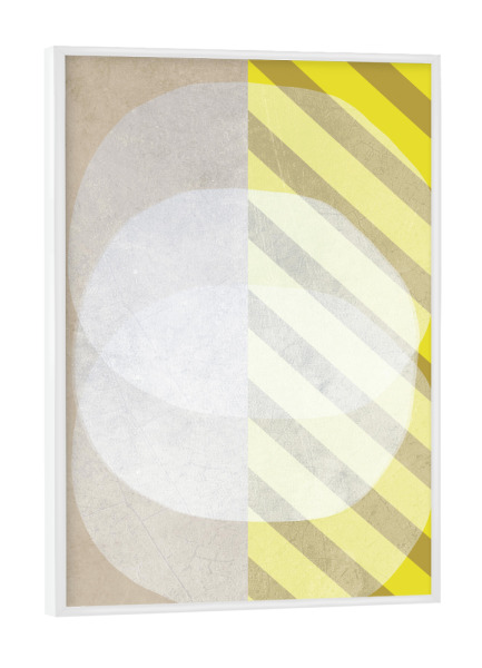 Poster mit weißem Rahmen "IBIZA STRIPES - FIRST" artboxONE - Abstrakt - Japandi,Modern,Art,Ibiza,Kunstdruck,Geschenk,Einrichtung,Abstrakt,Kunst