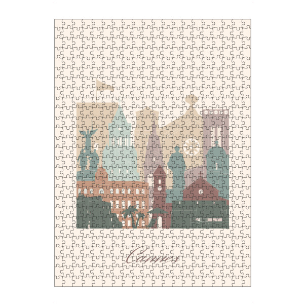 Puzzle Ravensburger "Skyline von Cannes" artboxONE - Städte,Reise,Architektur,Kartografie