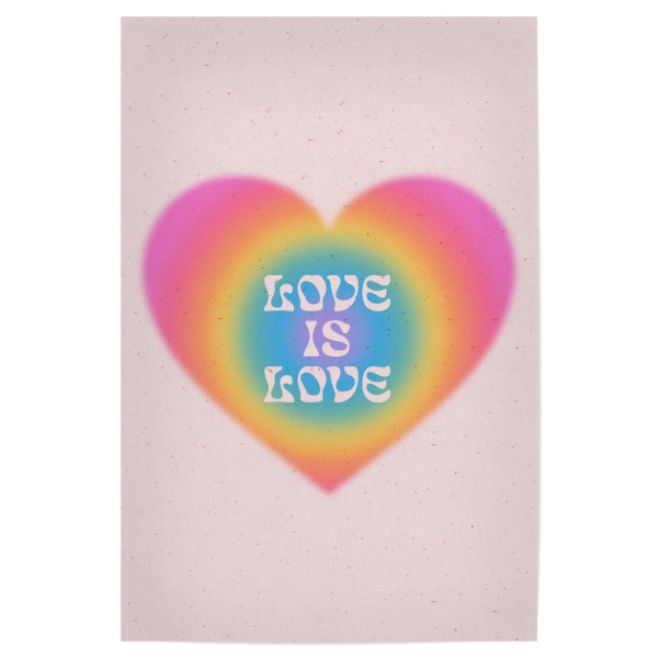 Poster "Liebe ist Liebesherz" artboxONE - Menschen,Liebe - Liebe,Liebe ist liebe,Stolz,Stolzmonat,Herz,Regenbogen,Aura